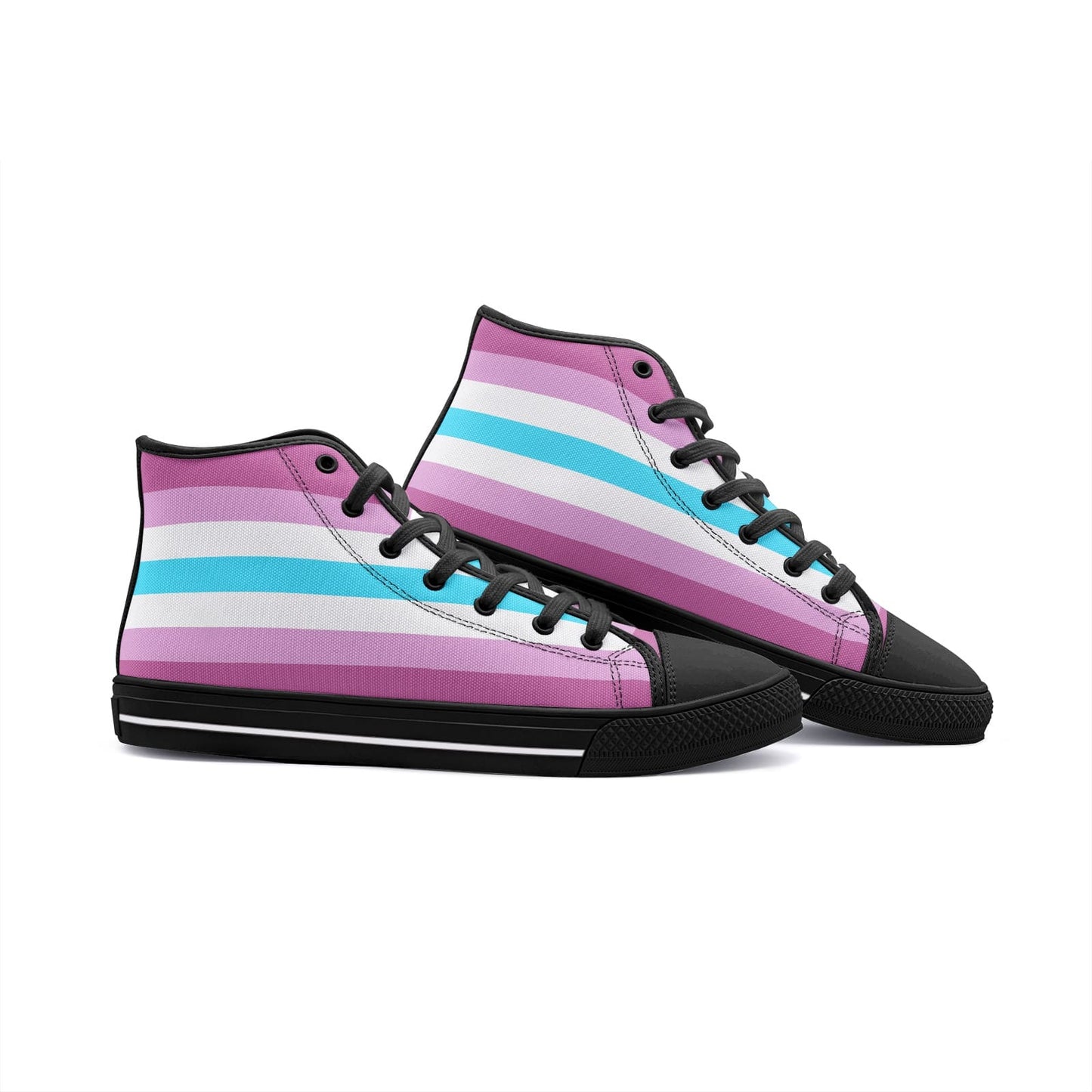 femboy shoes, femboi pride flag sneakers, black
