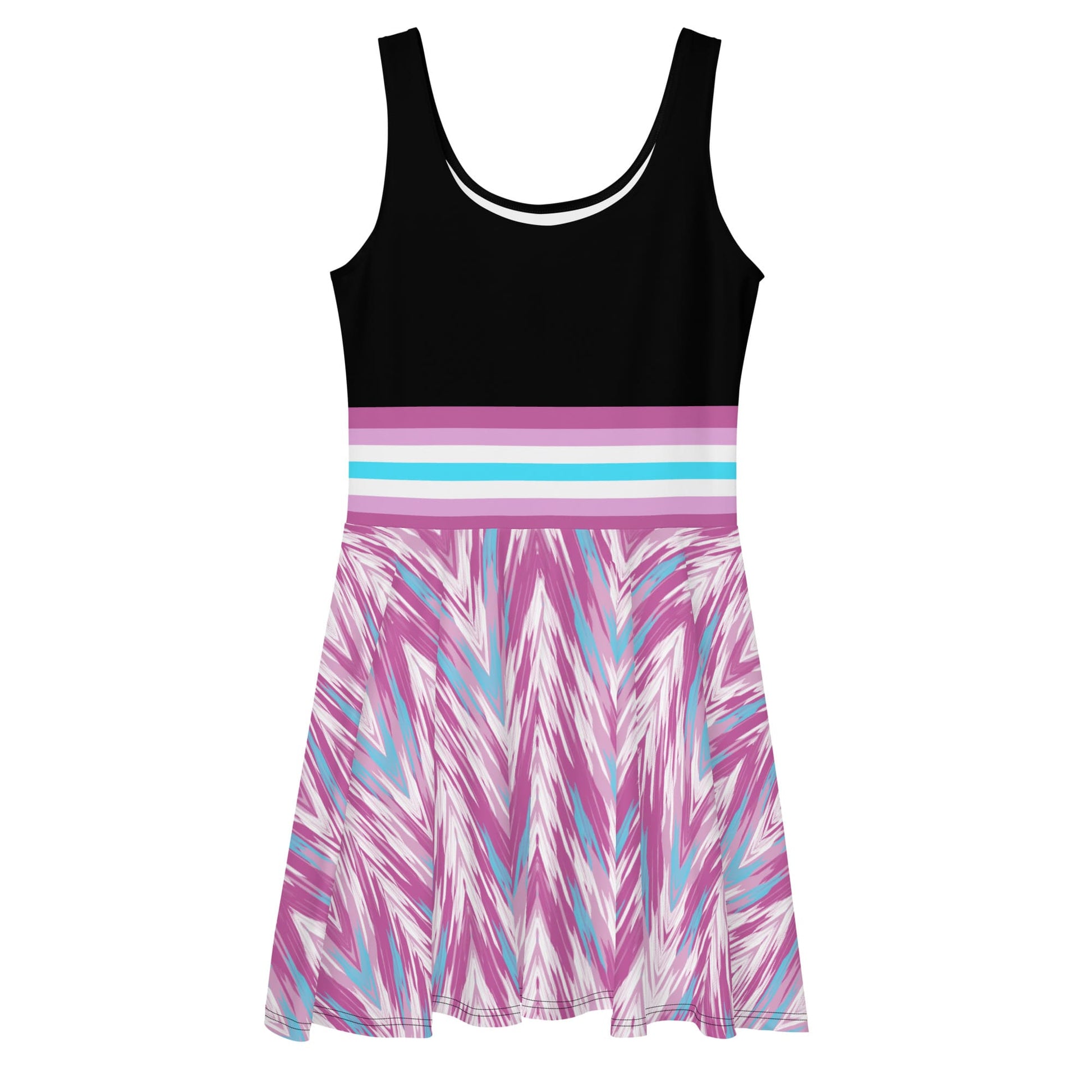 femboy dress, subtle pride clothing, flatlay