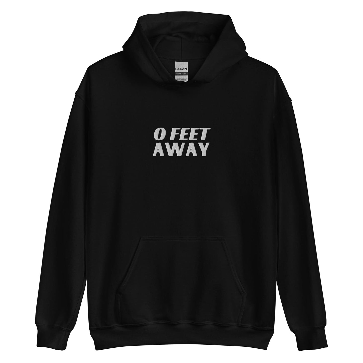 mlm gay hoodie, funny embroidered grindr quote, black