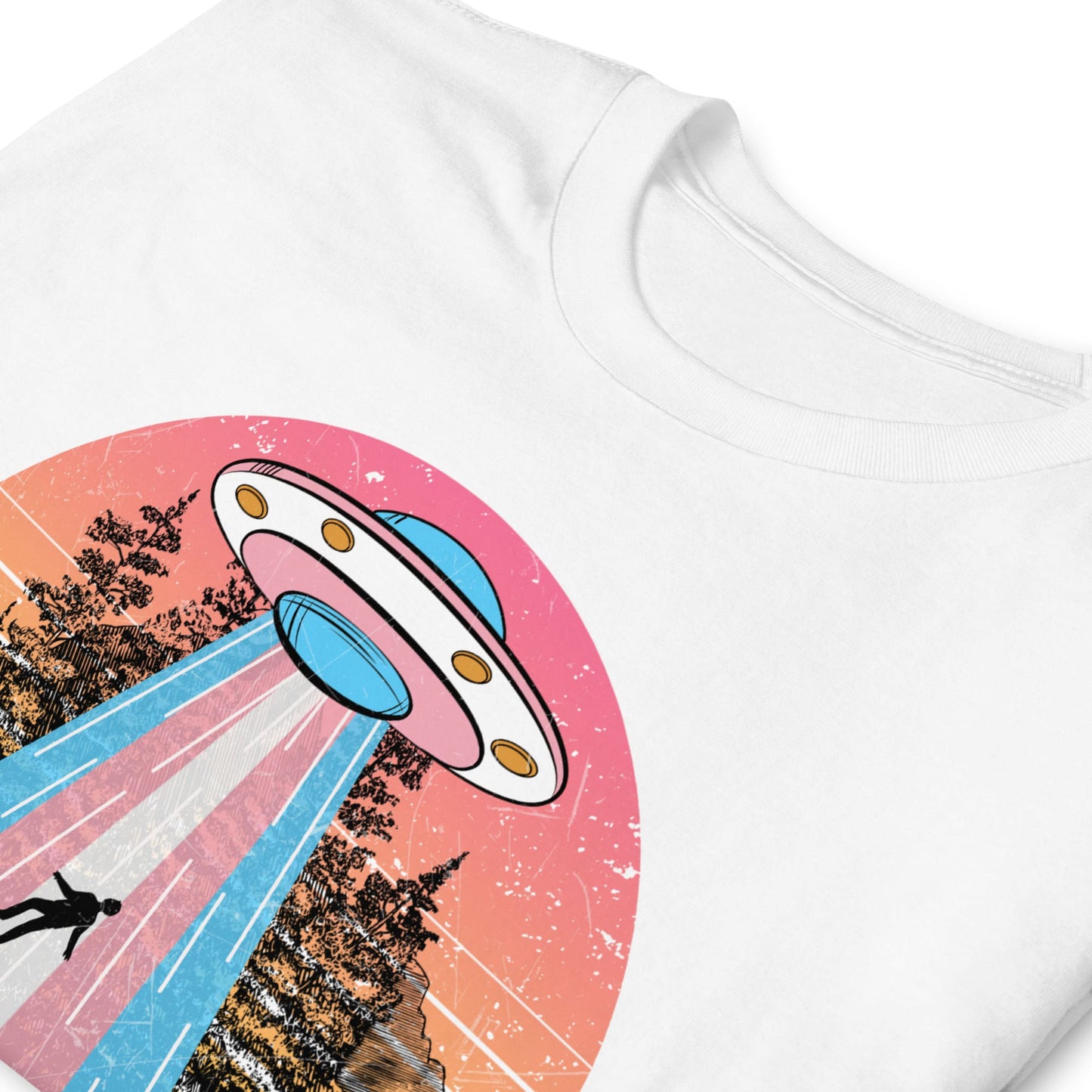 transgender shirt, UFO abduction by aliens, zoom