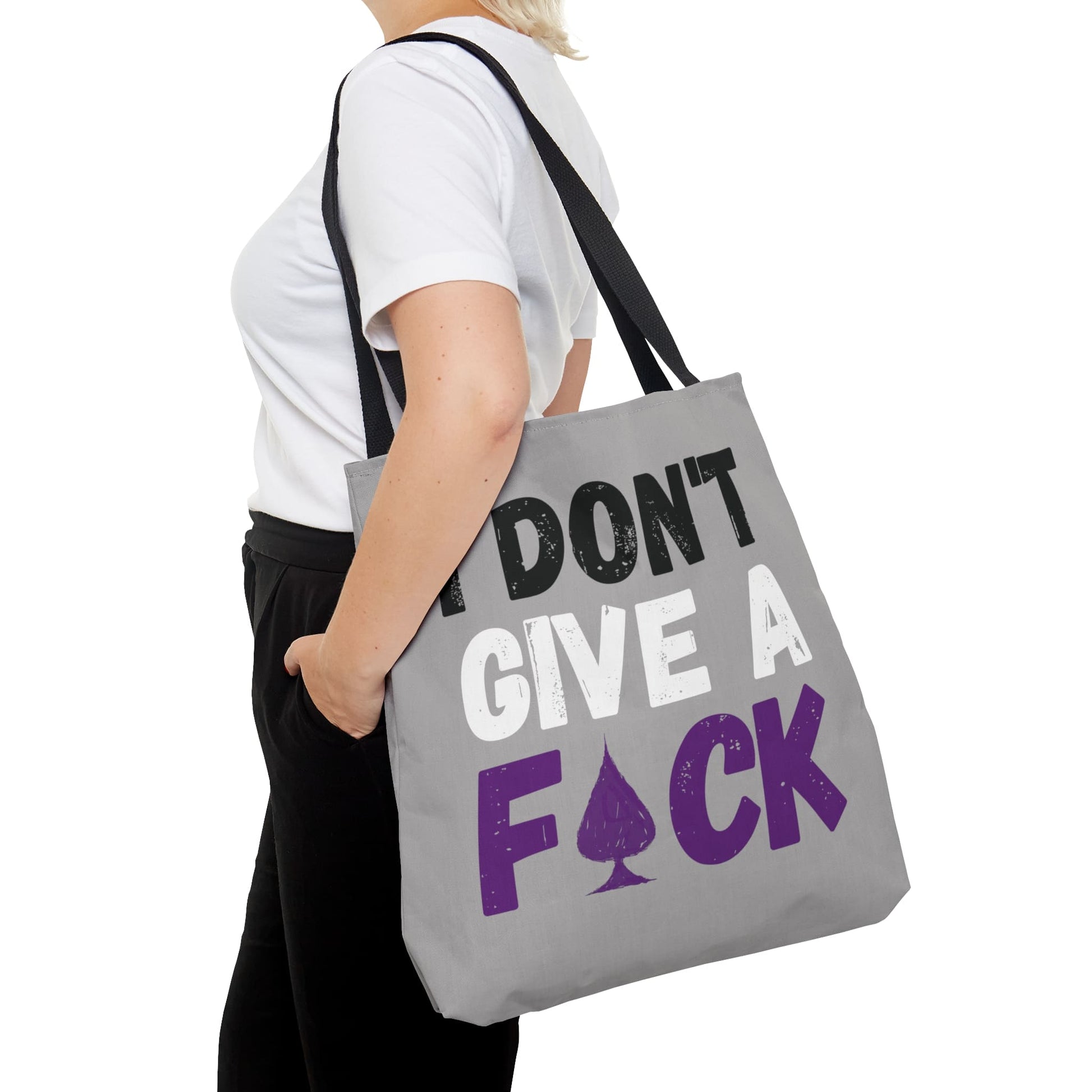 asexual tote bag, funny ace of spade bag, large