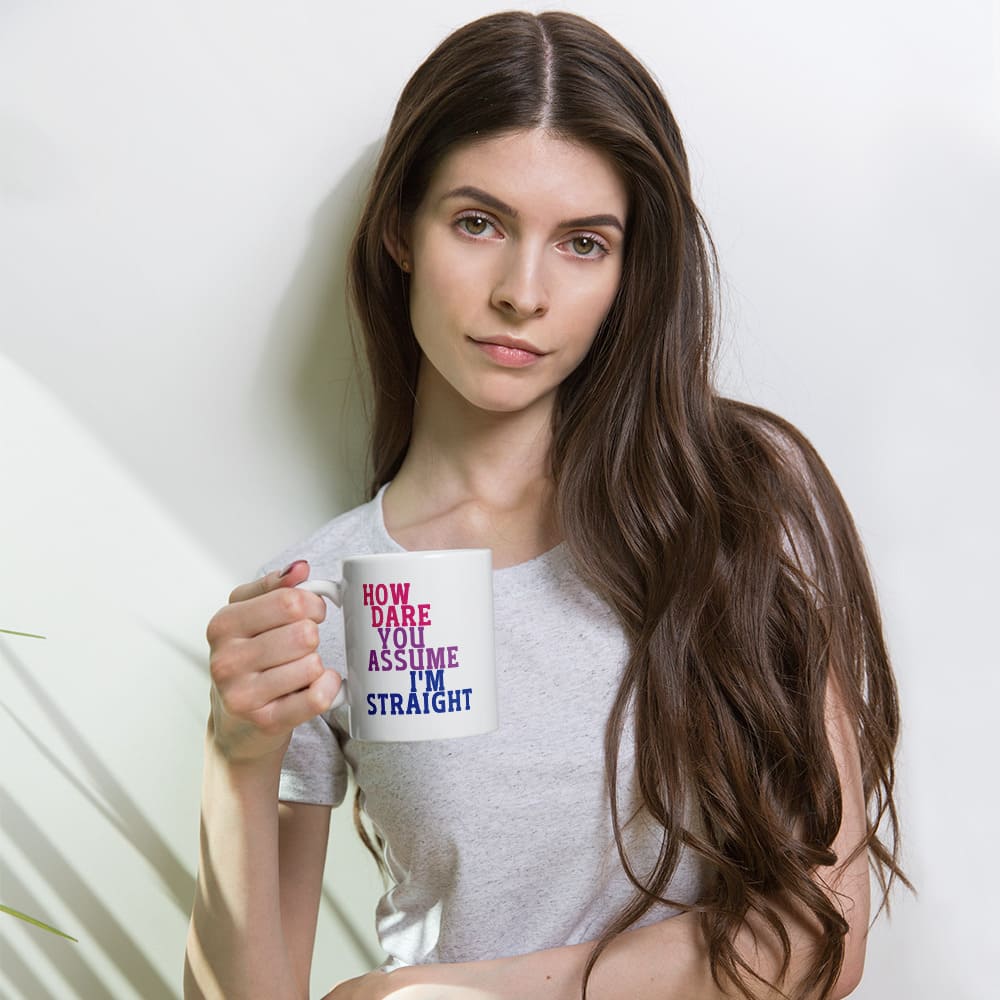 funny bisexual coffee mug, model
