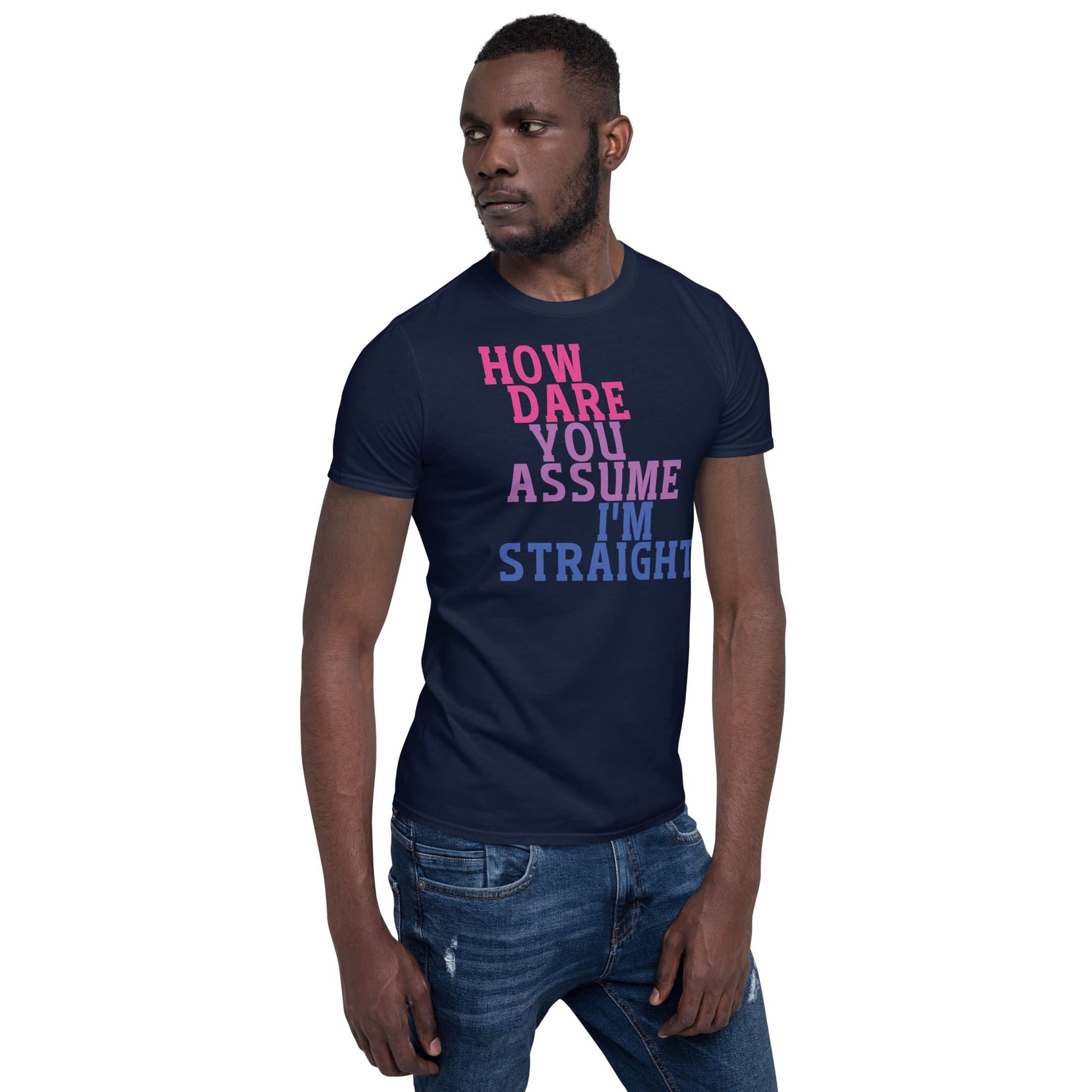 funny bisexual shirt, model 1