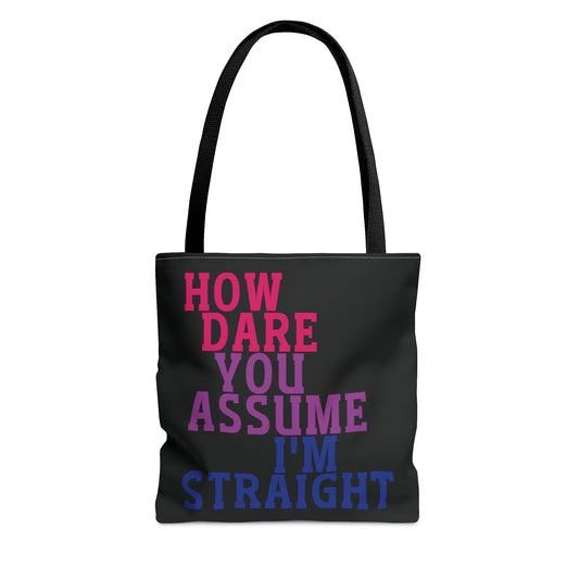 funny bisexual tote bag