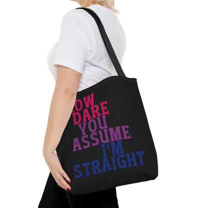 funny bisexual tote bag, medium