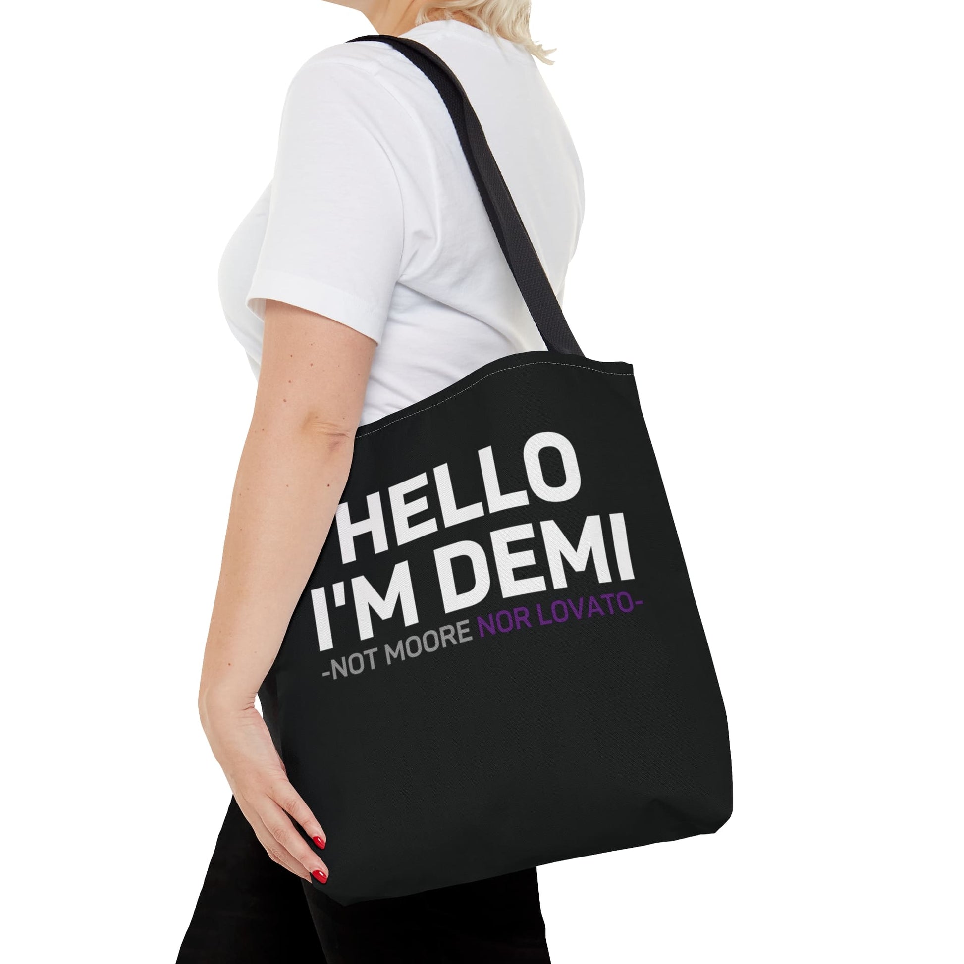 funny demisexual tote bag, medium