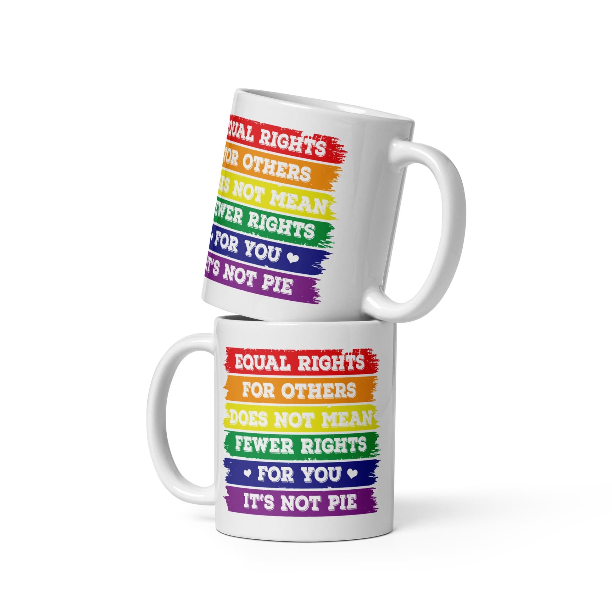 LGBTQ equal rights coffee or tea mug both sides