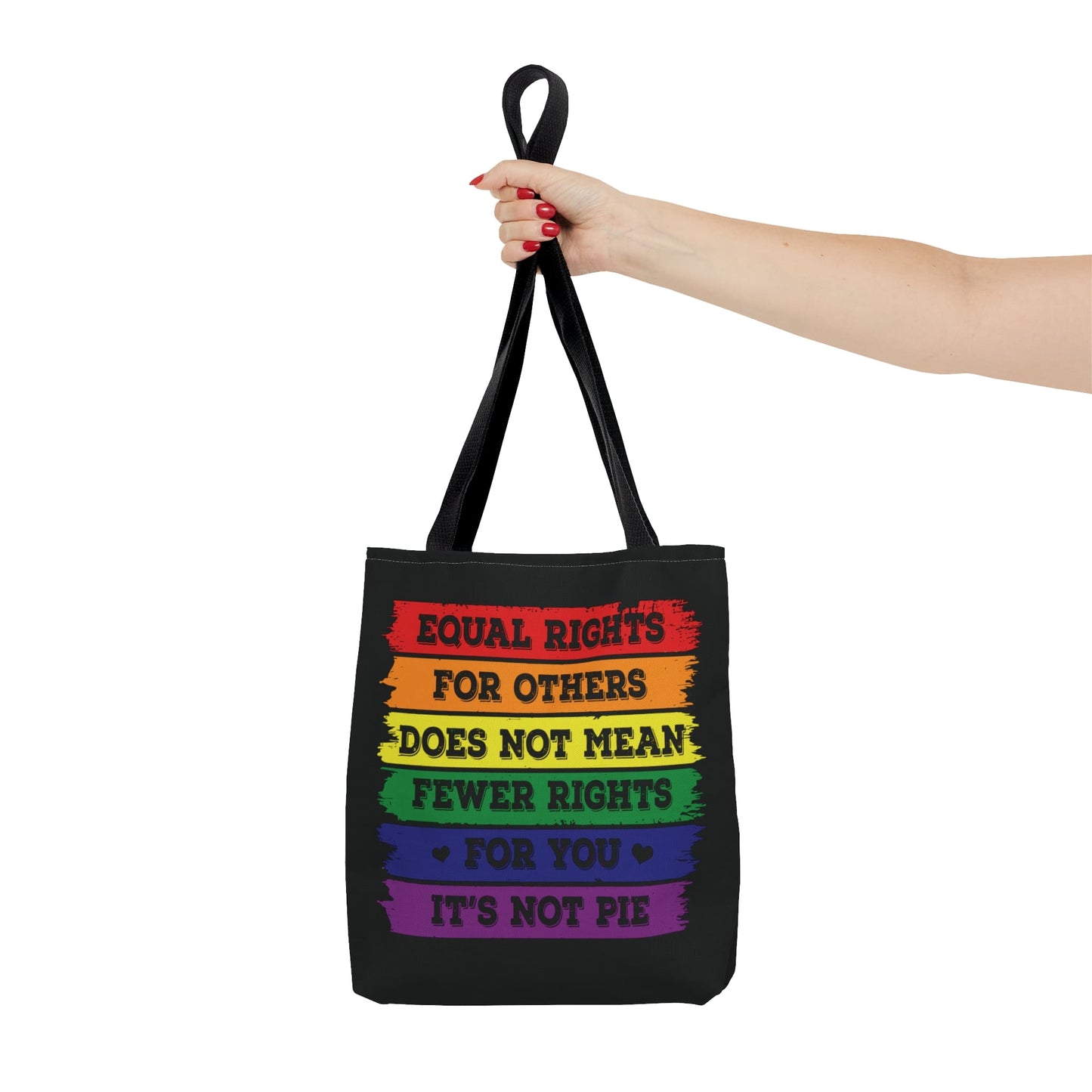 LGBTQ equal rights tote bag, small