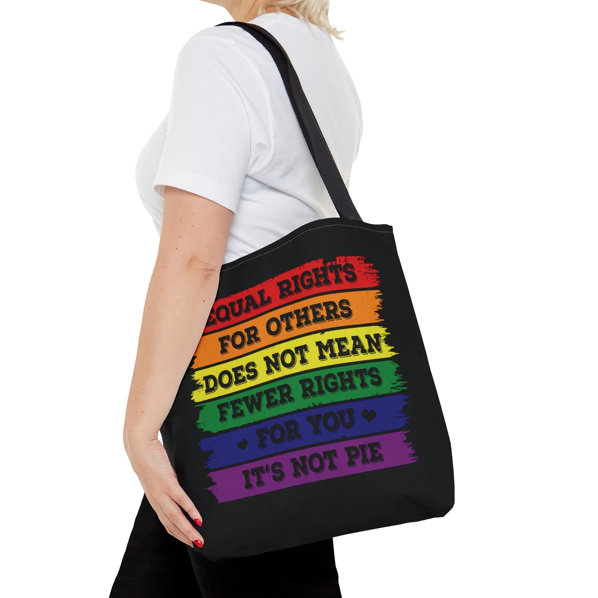 LGBTQ equal rights tote bag, medium