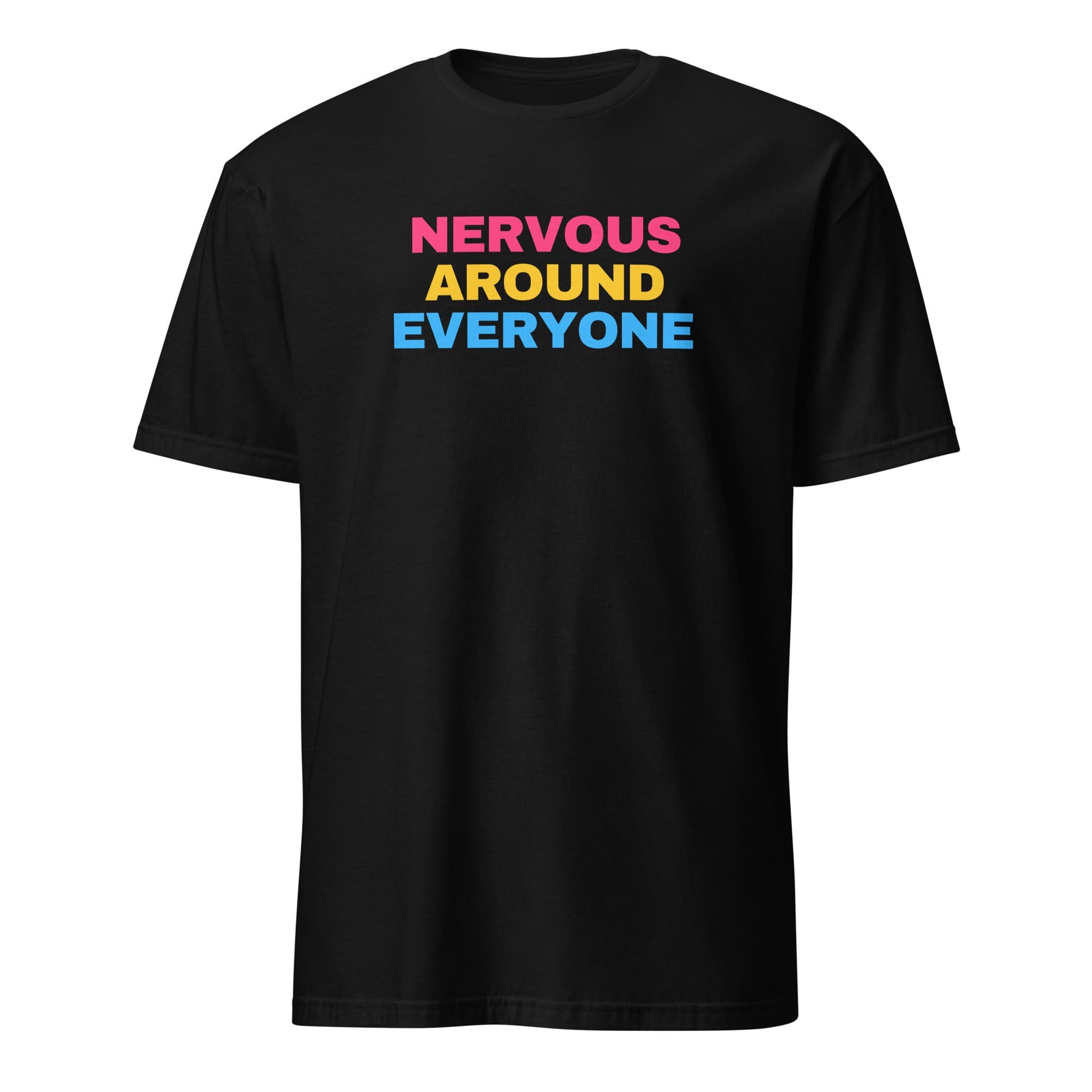 pansexual shirt, fun pan pride quote, black