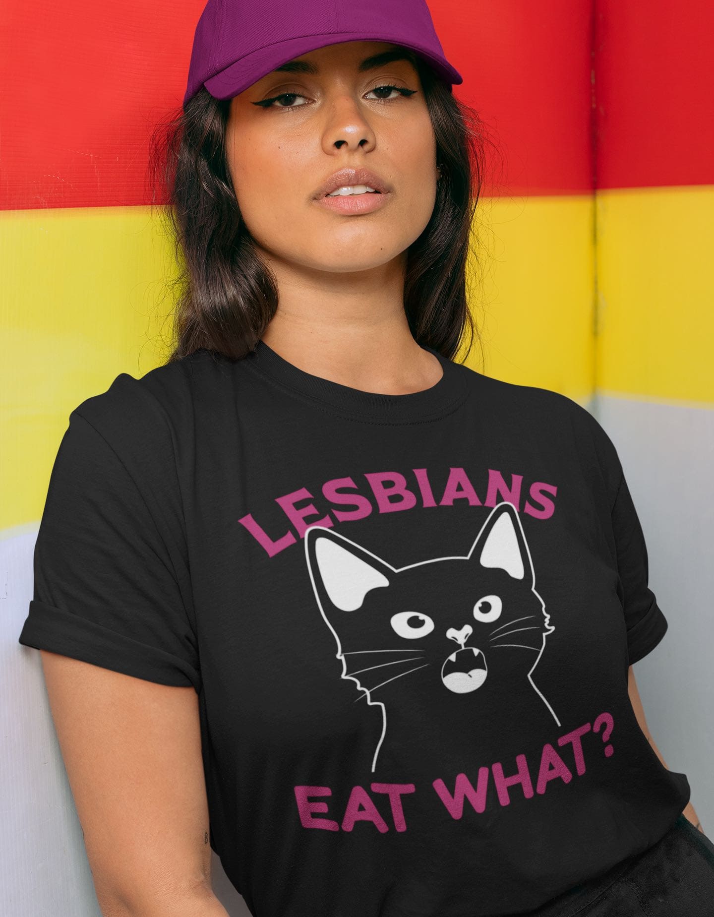 lesbian shirt, funny pussy tee, in use