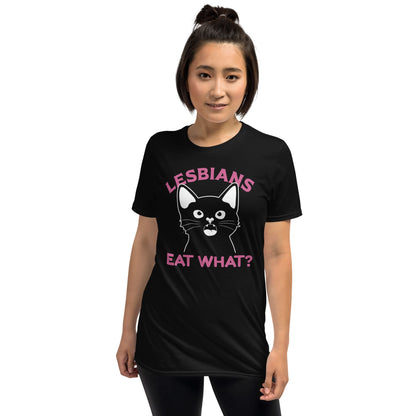 lesbian shirt, funny pussy tee, model 1