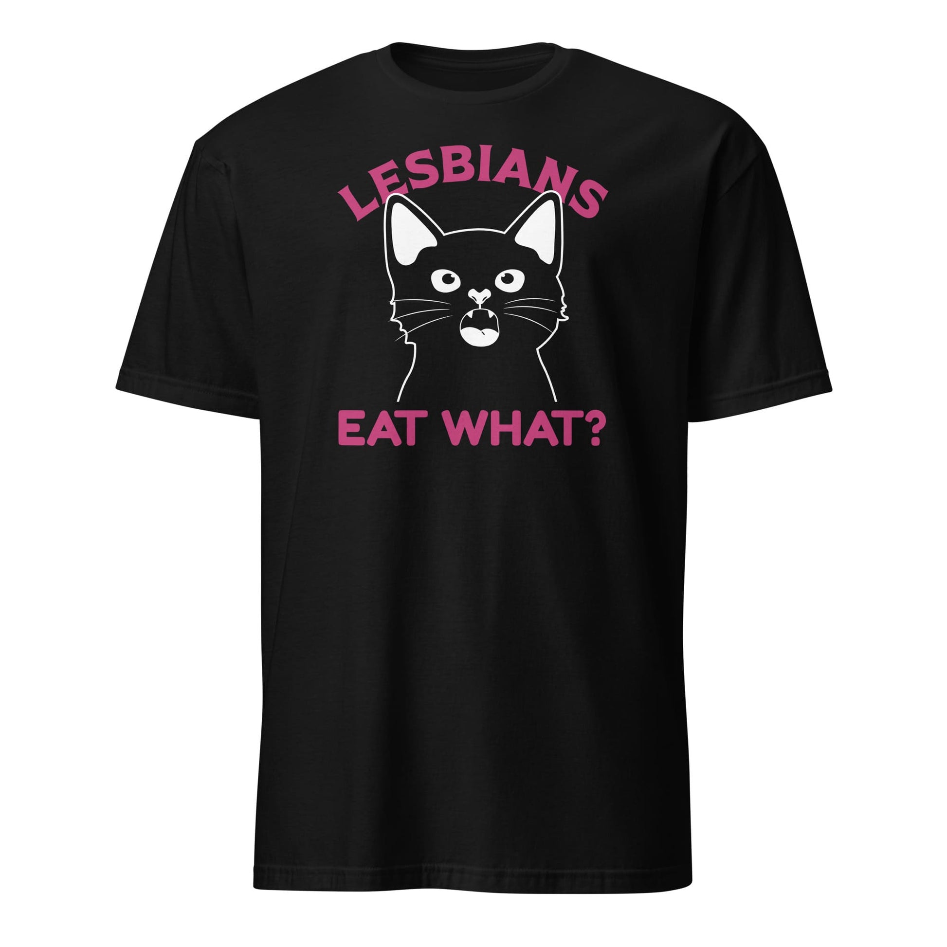 lesbian shirt, funny pussy tee, black