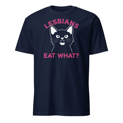 lesbian shirt, funny pussy tee, navy