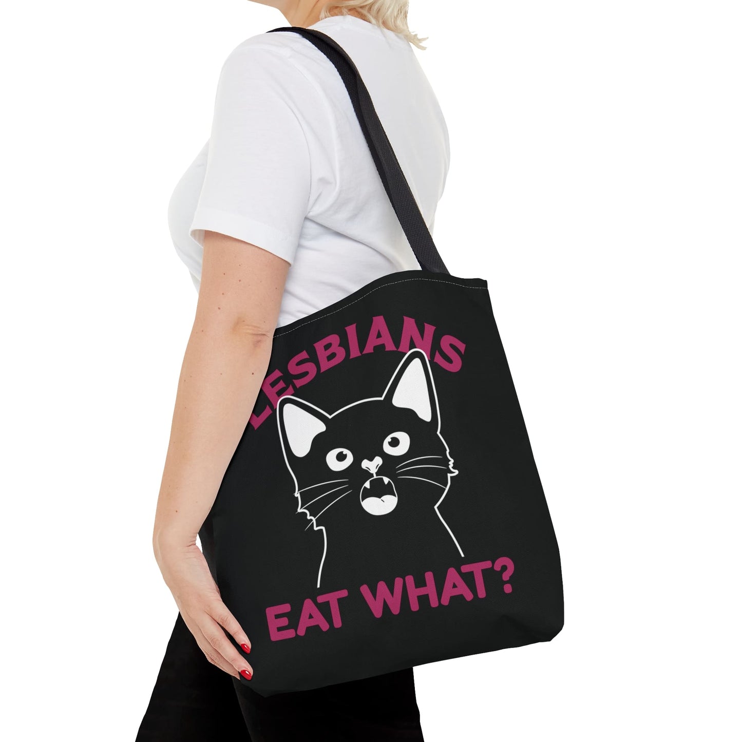 lesbian tote bag, funny pussy bag, medium