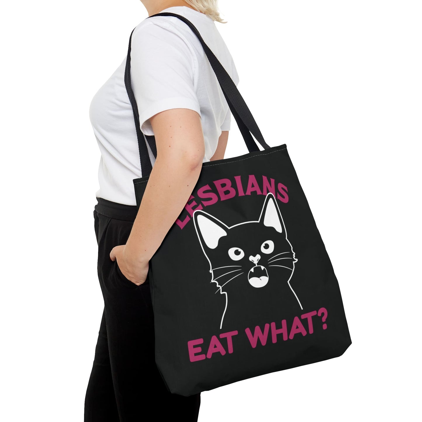 lesbian tote bag, funny pussy bag, large
