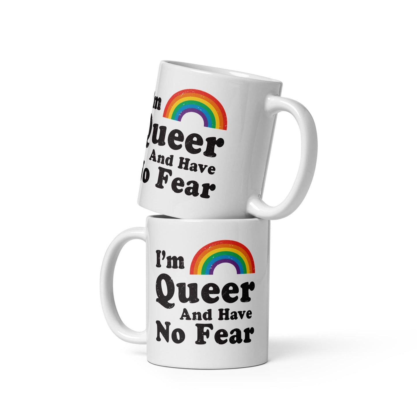 queer mug, funny LGBTQ coffee or tea cup both sides