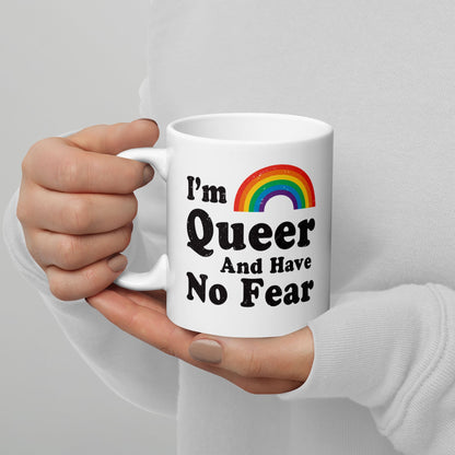 queer mug, funny LGBTQ coffee or tea cup zoom