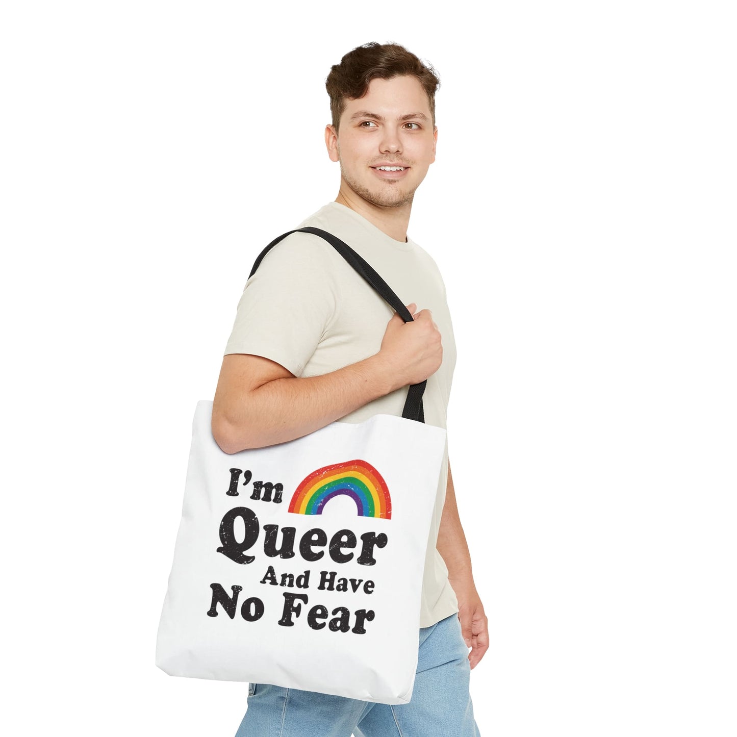 queer tote bag, funny LGBTQ bag, large