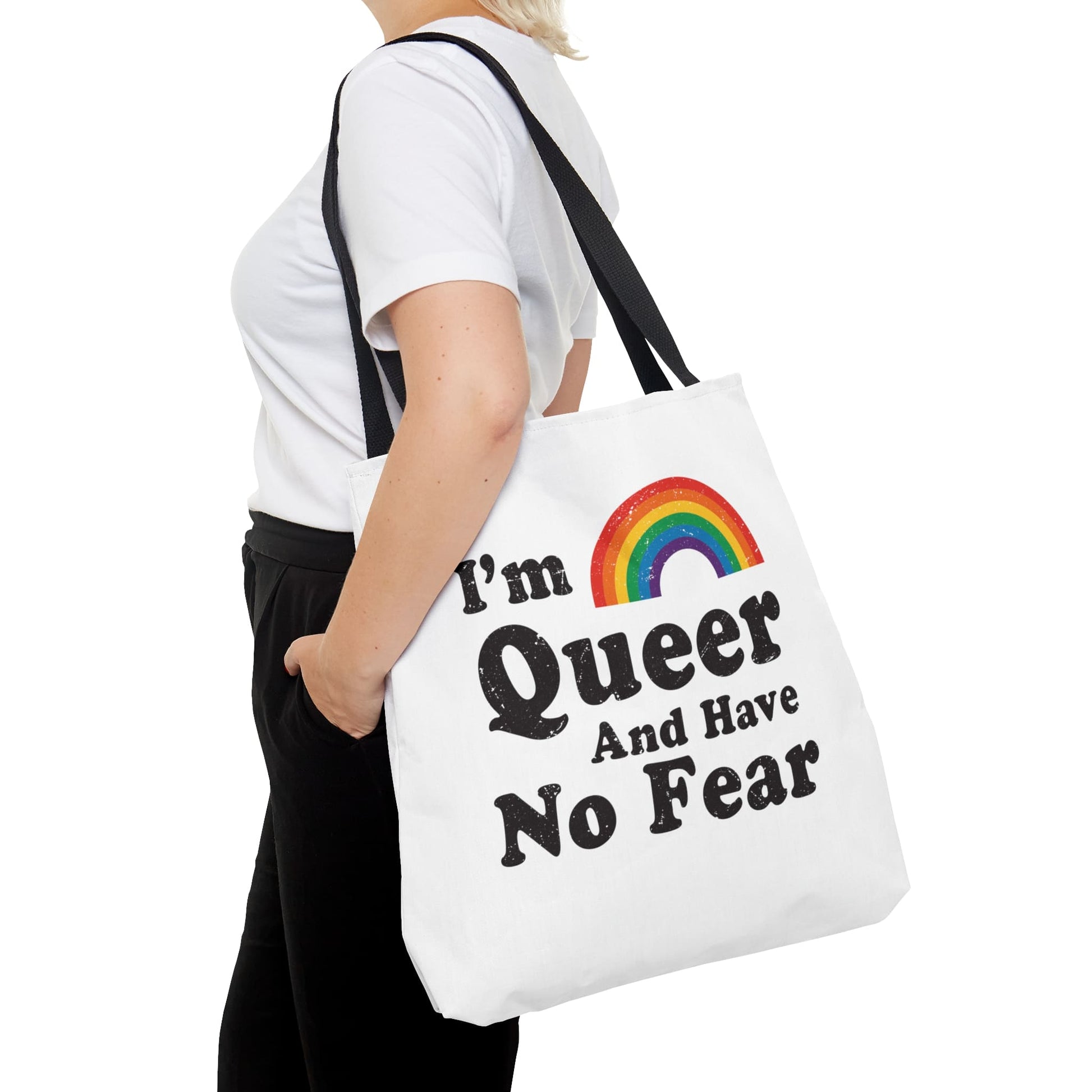 queer tote bag, funny LGBTQ bag, large