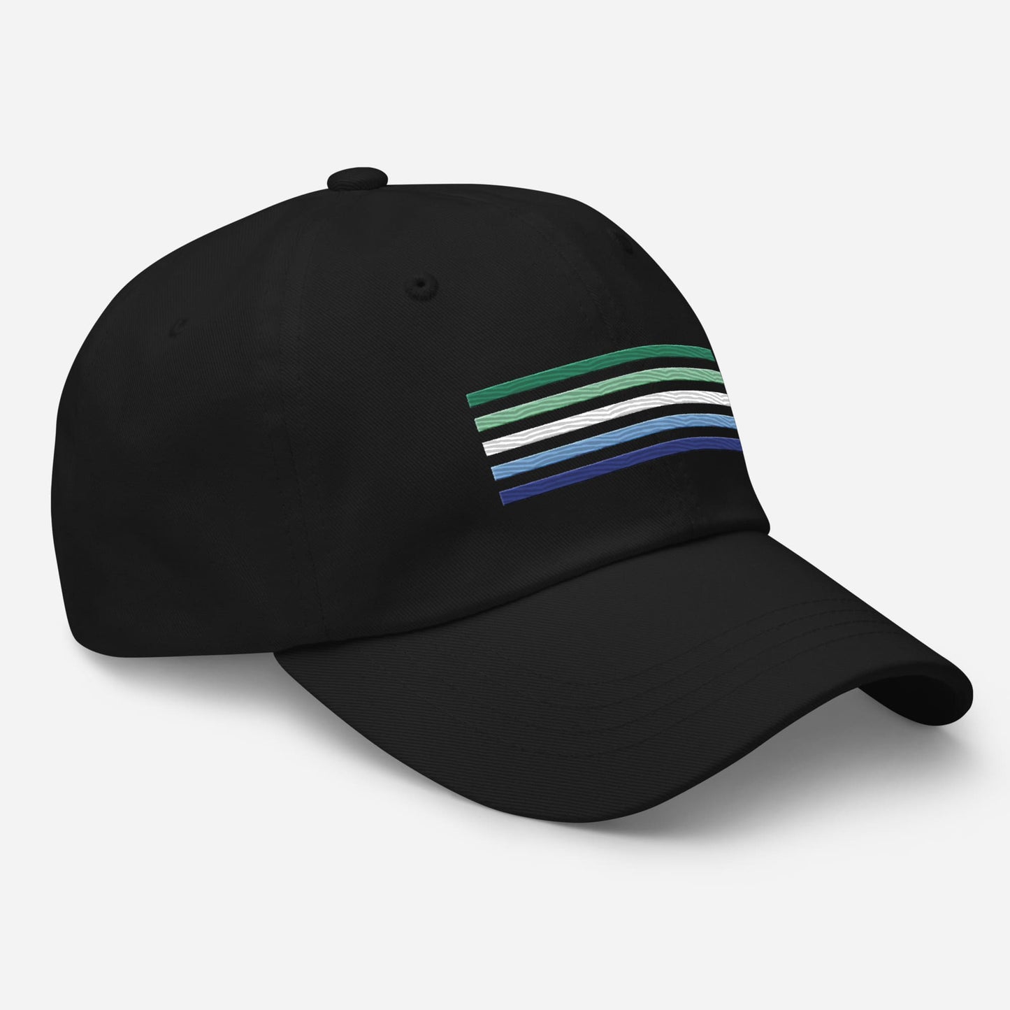 gay mlm hat, vincian flag pride embroidered cap, right
