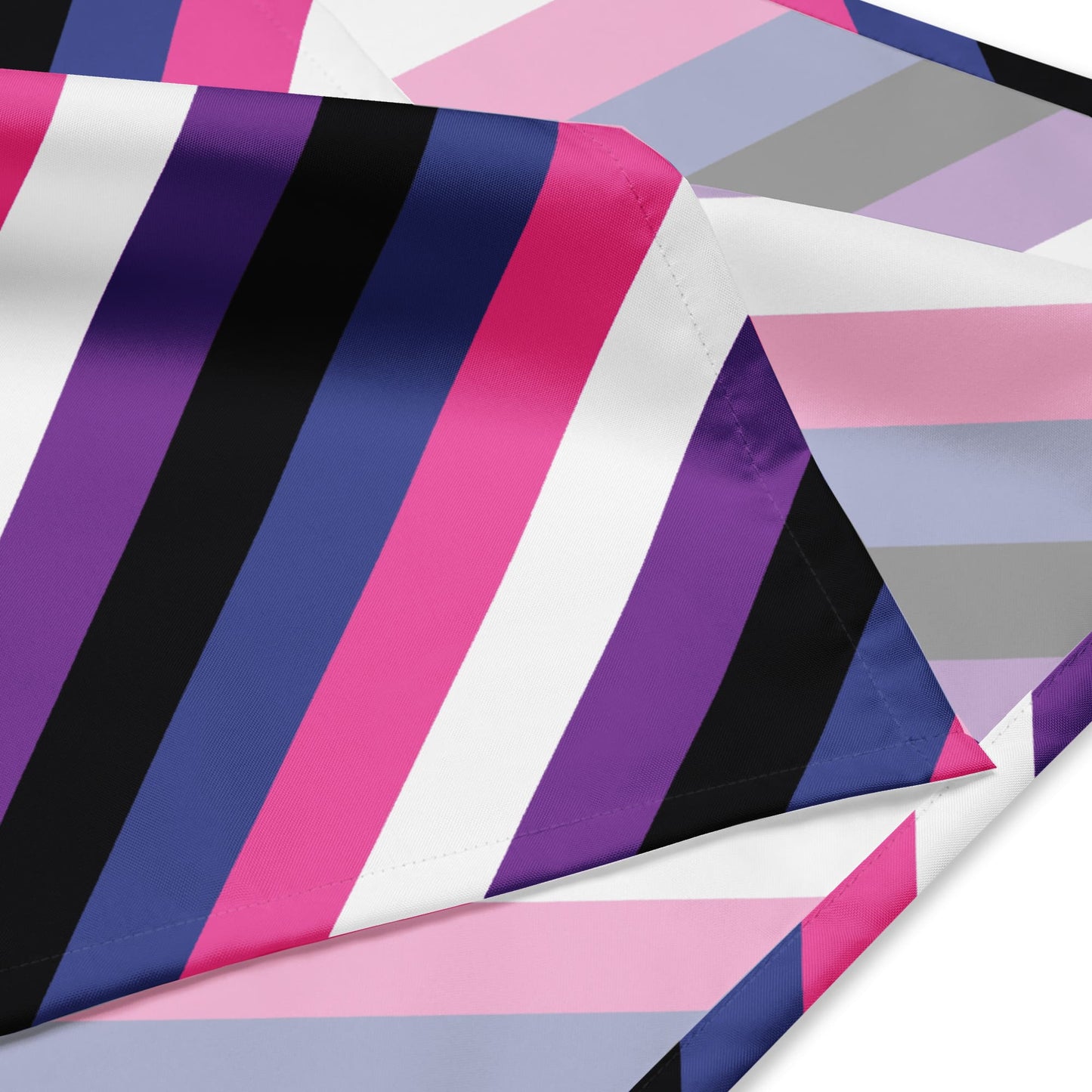 genderfluid bandana, detail