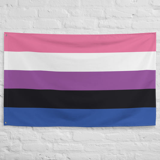 Genderfluid flag wall tapestry
