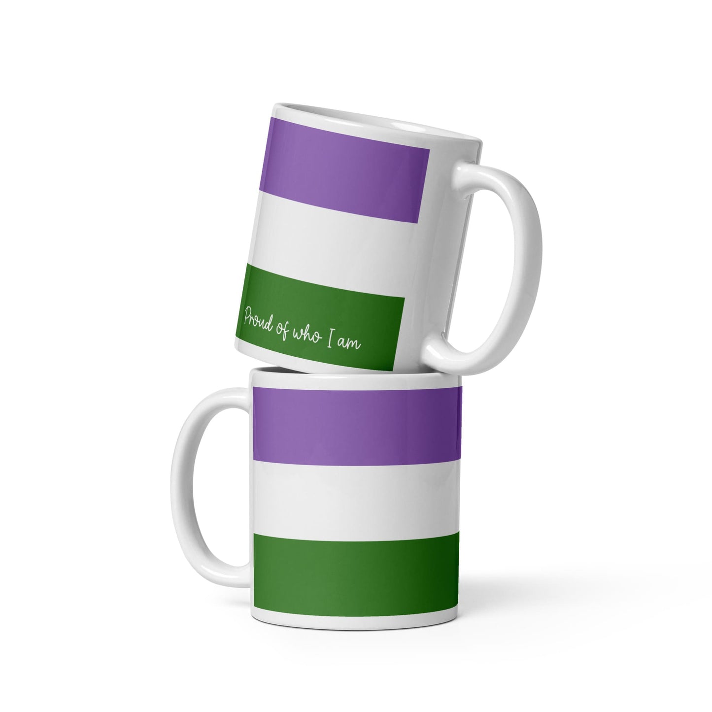 genderqueer coffee mug both sides