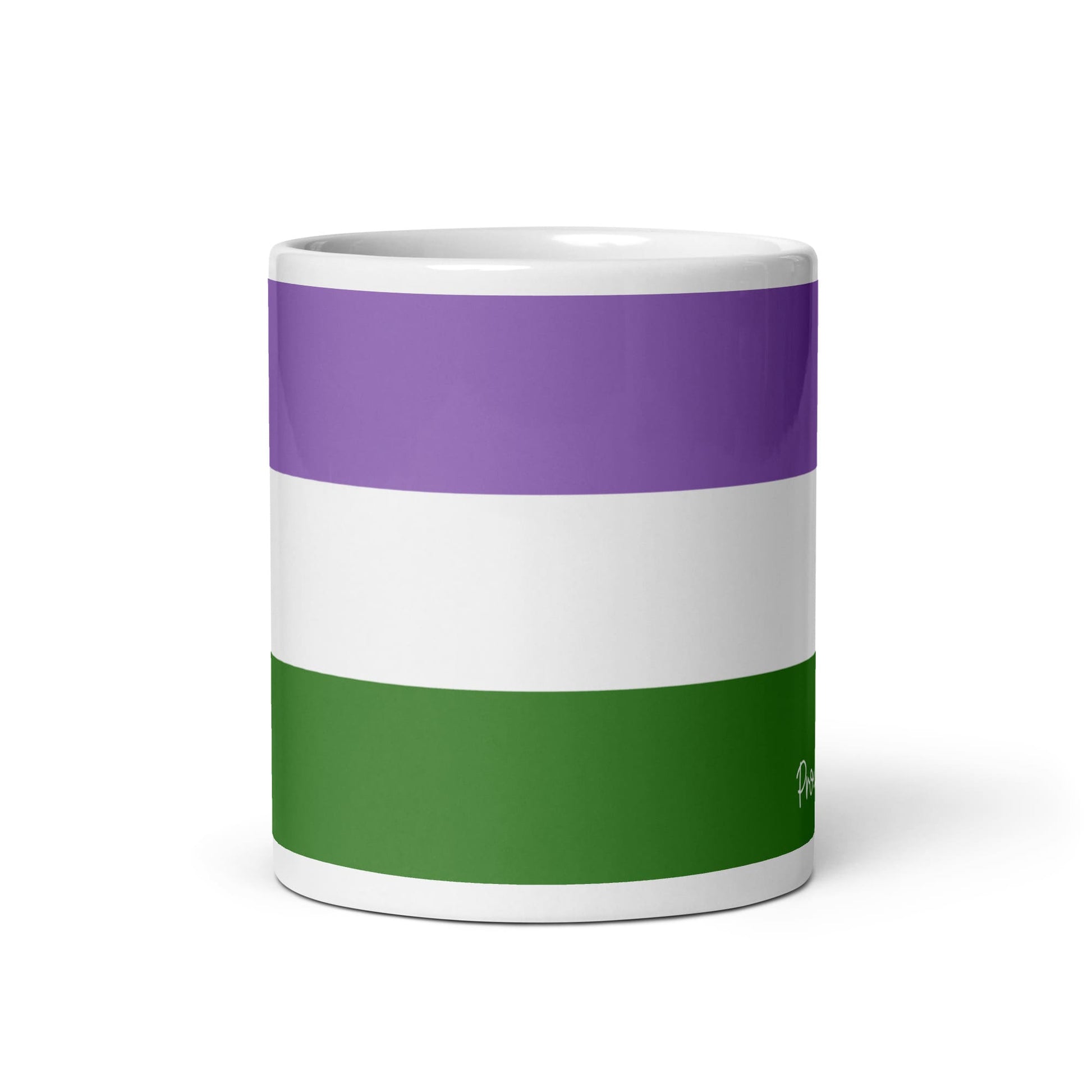 genderqueer coffee mug middle