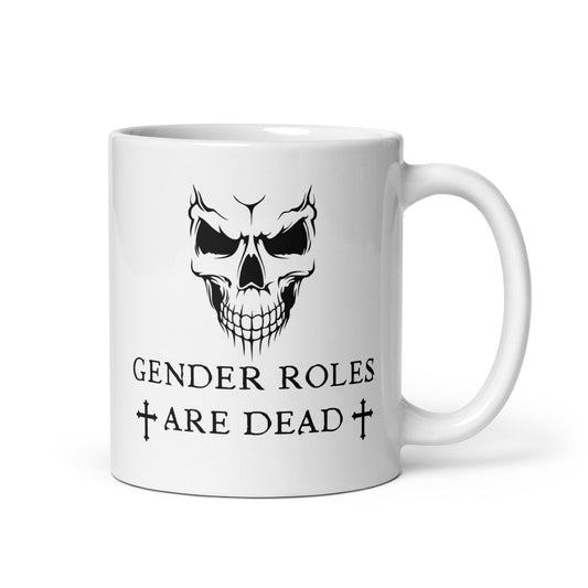 nonbinary mug, gothic enby pride coffee or tea cup