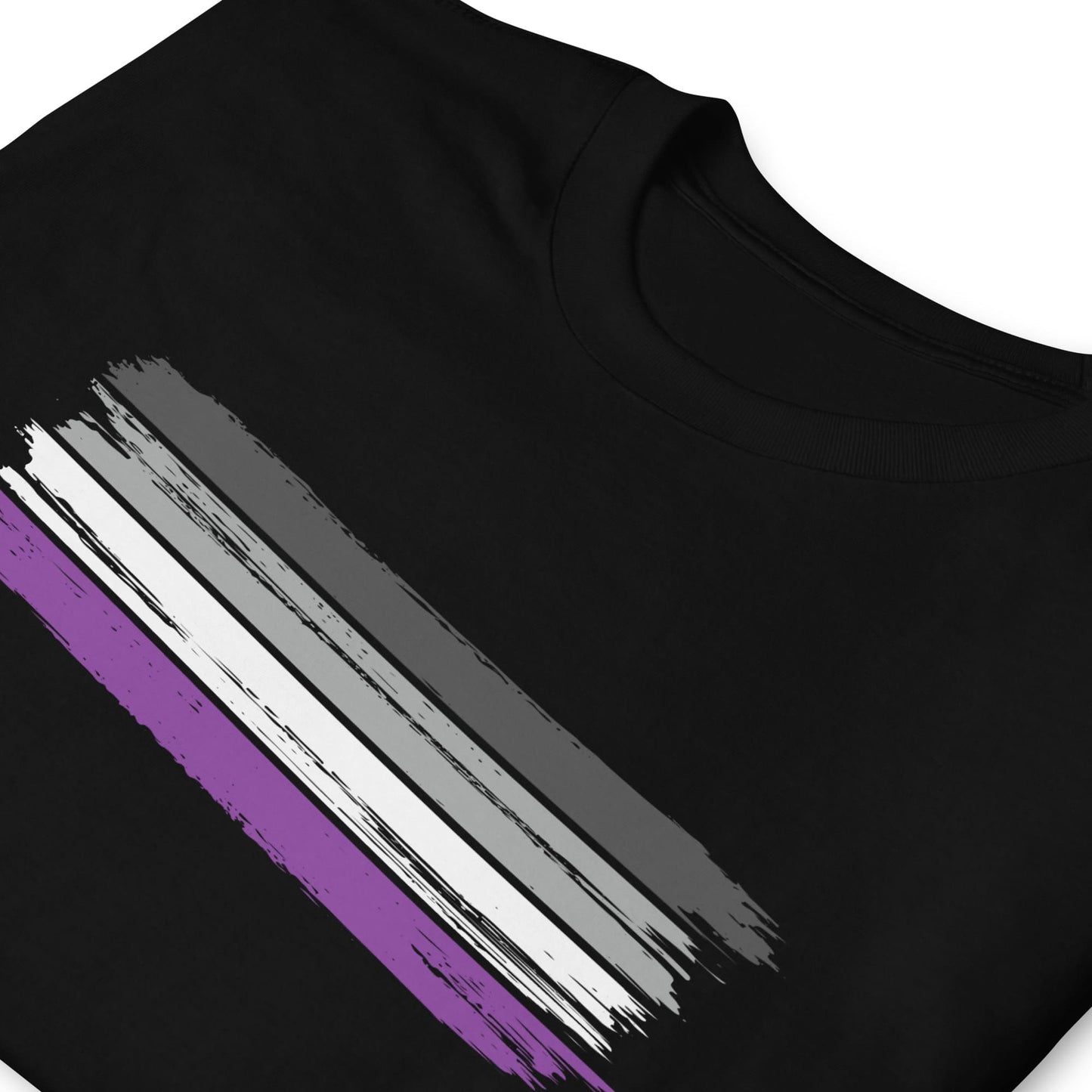 asexual shirt, grunge ace flag tee, zoom