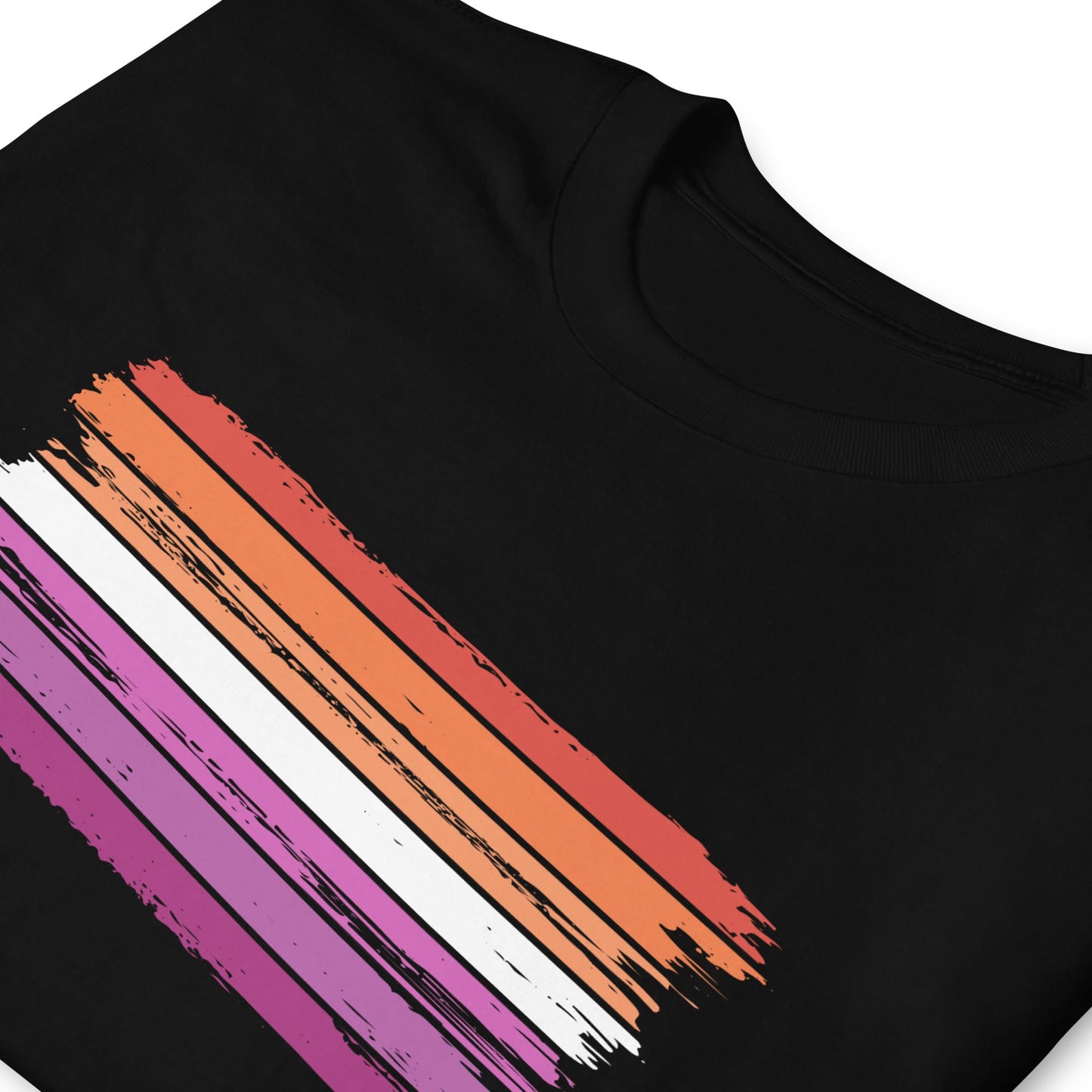 lesbian shirt, grunge sunset flag tee, zoom
