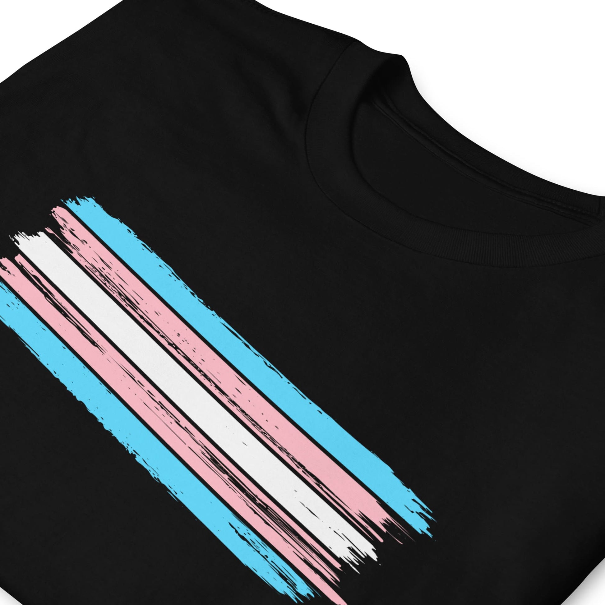 transgender shirt, grunge trans flag tee, zoom