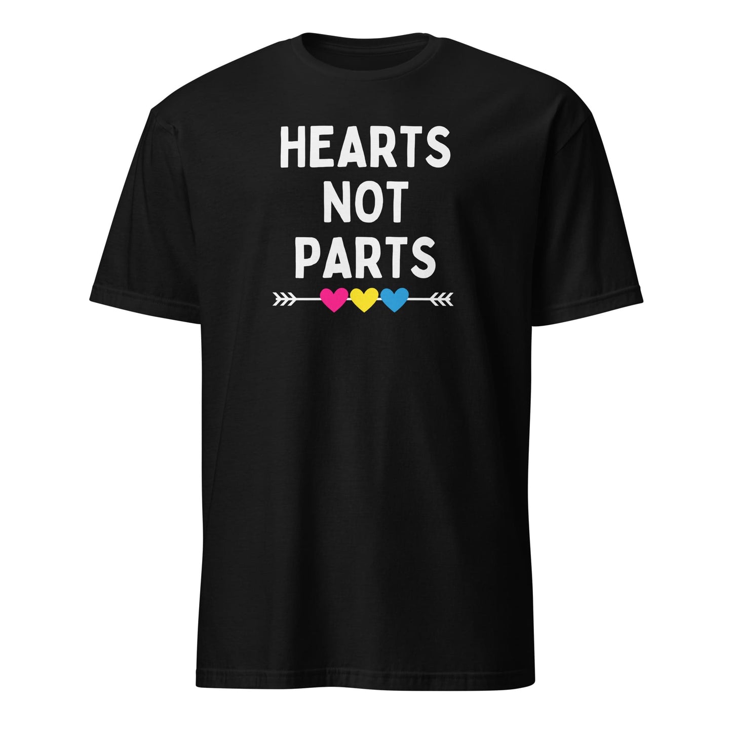 pansexual shirt, hearts not parts pan pride, hang