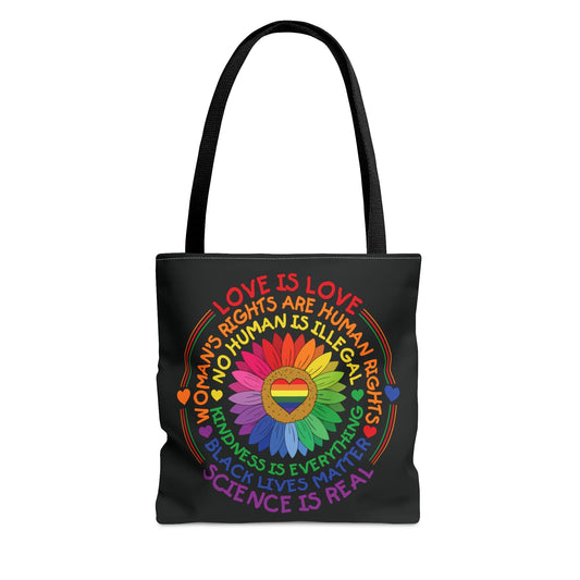 LGBTQ pride tote bag, human rights bag