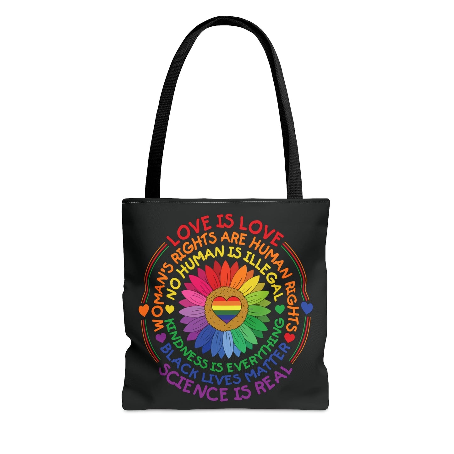 LGBTQ pride tote bag, human rights bag