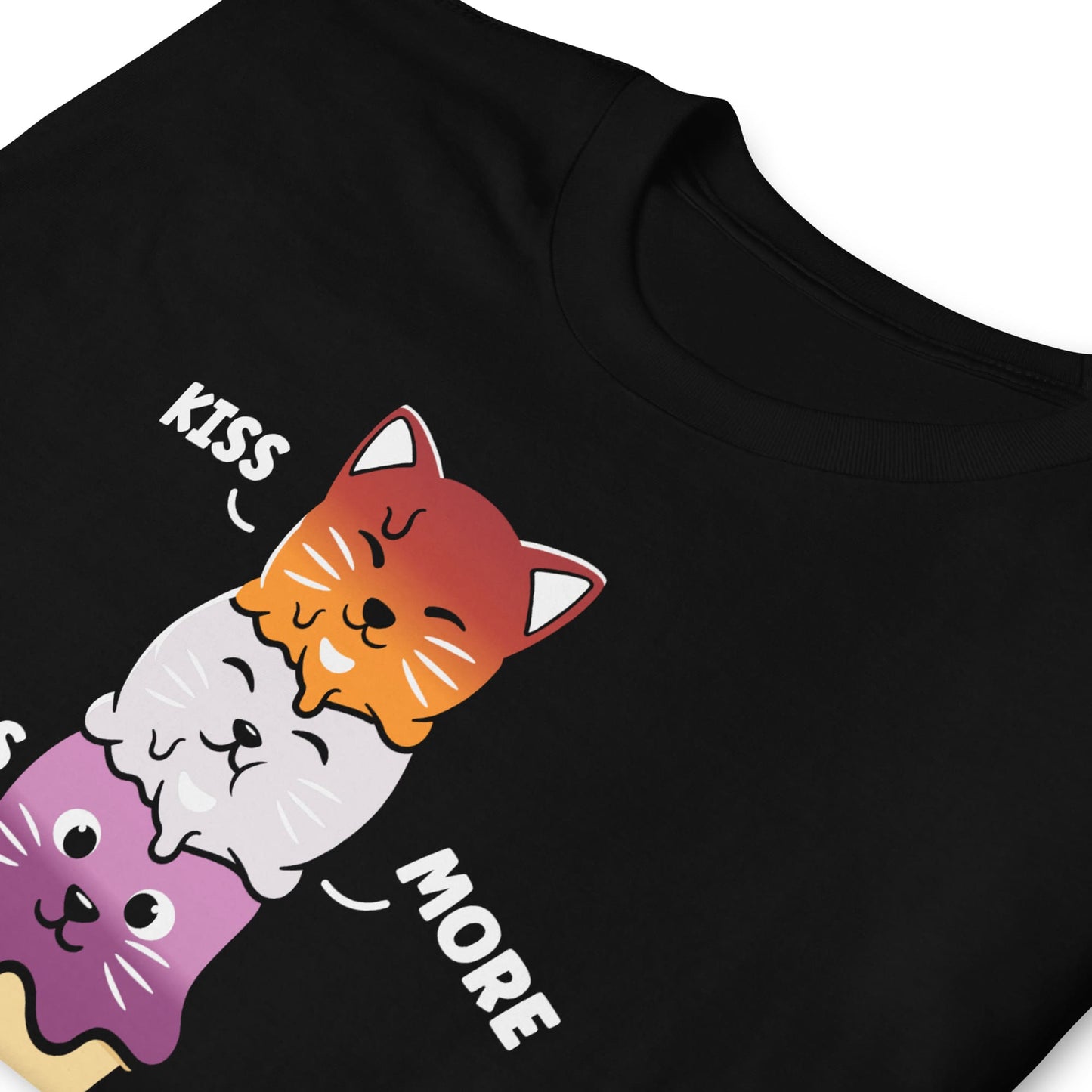 lesbian shirt, funny cute kawaii cats, zoom