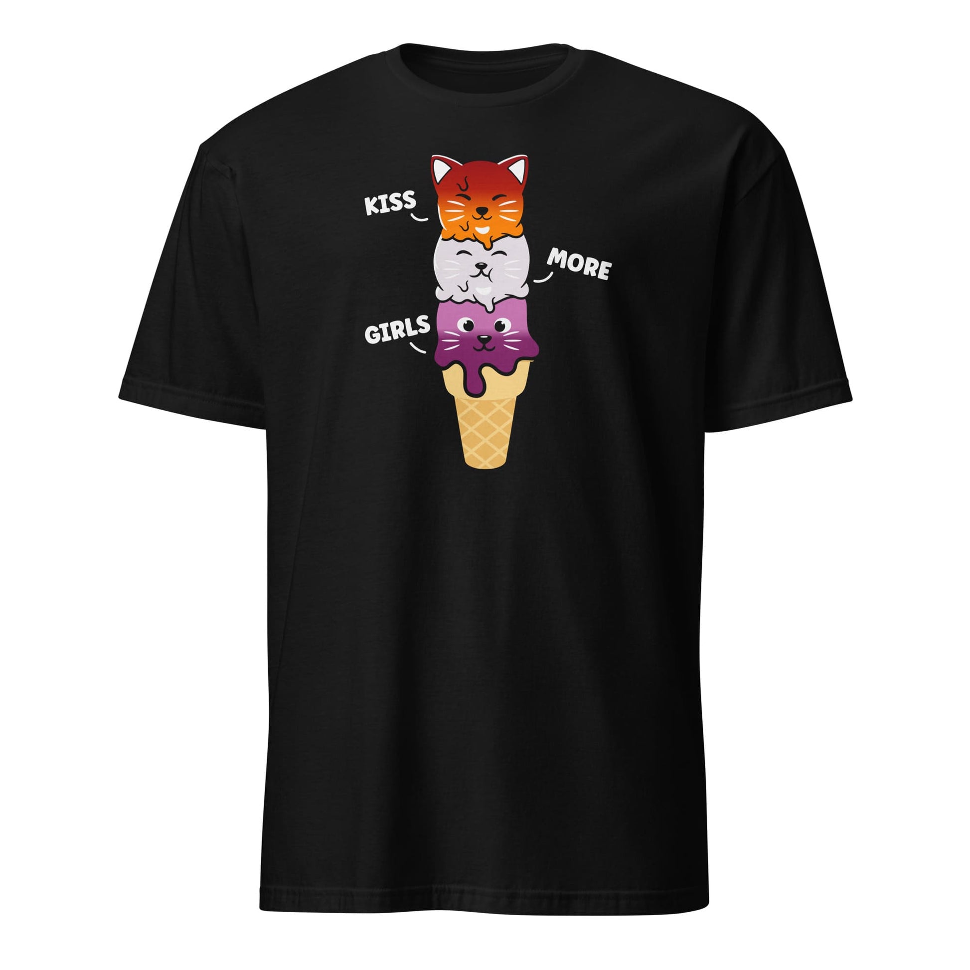 lesbian shirt, funny cute kawaii cats, hang