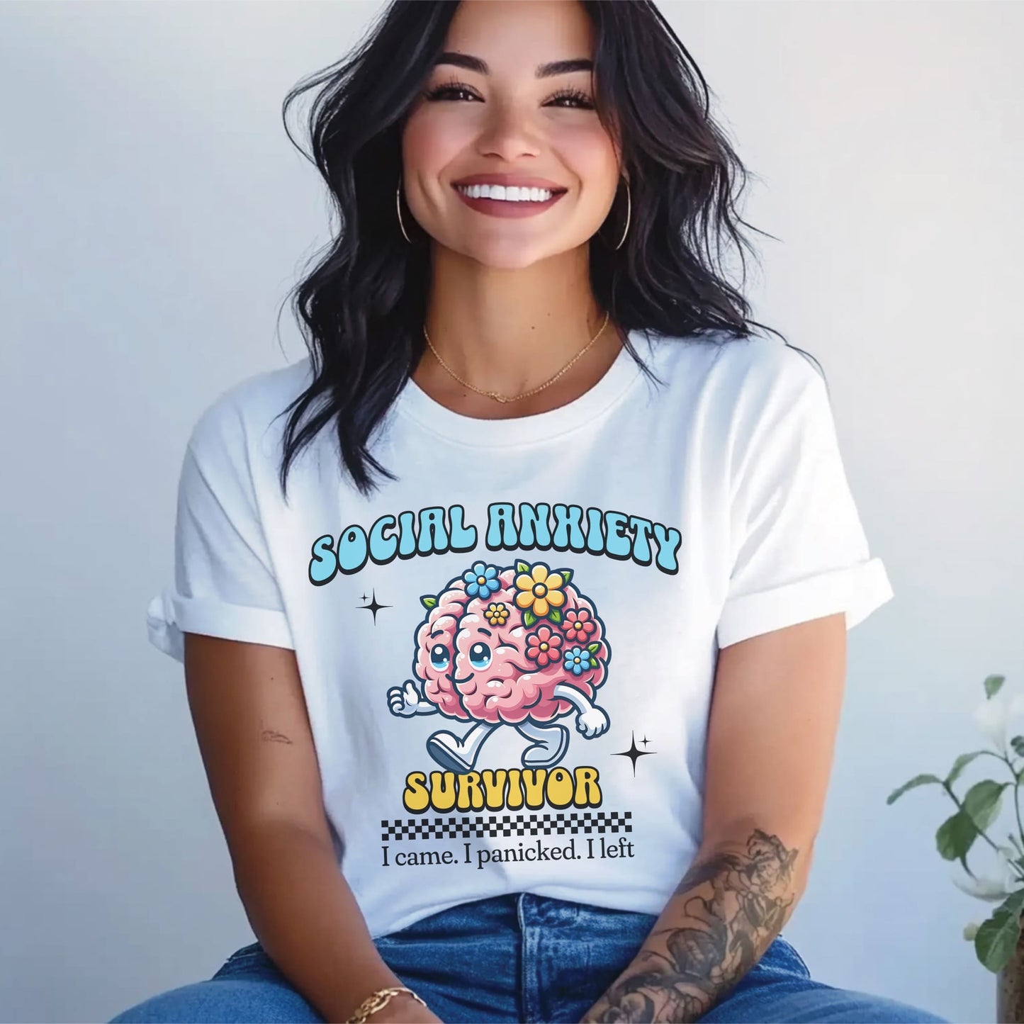 Kawaii social anxiety t-shirt