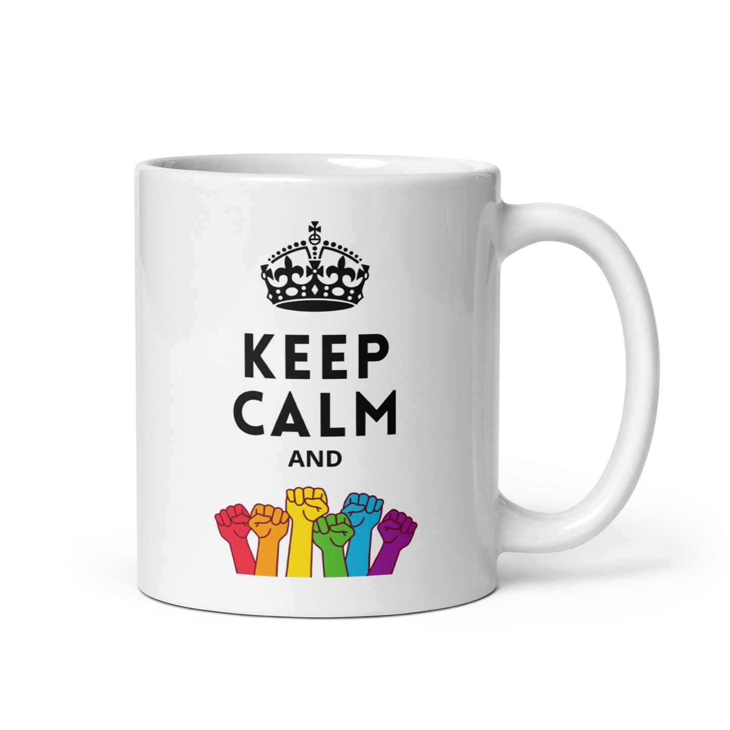 pride mug, fight LGBTQ rights coffee or tea cup
