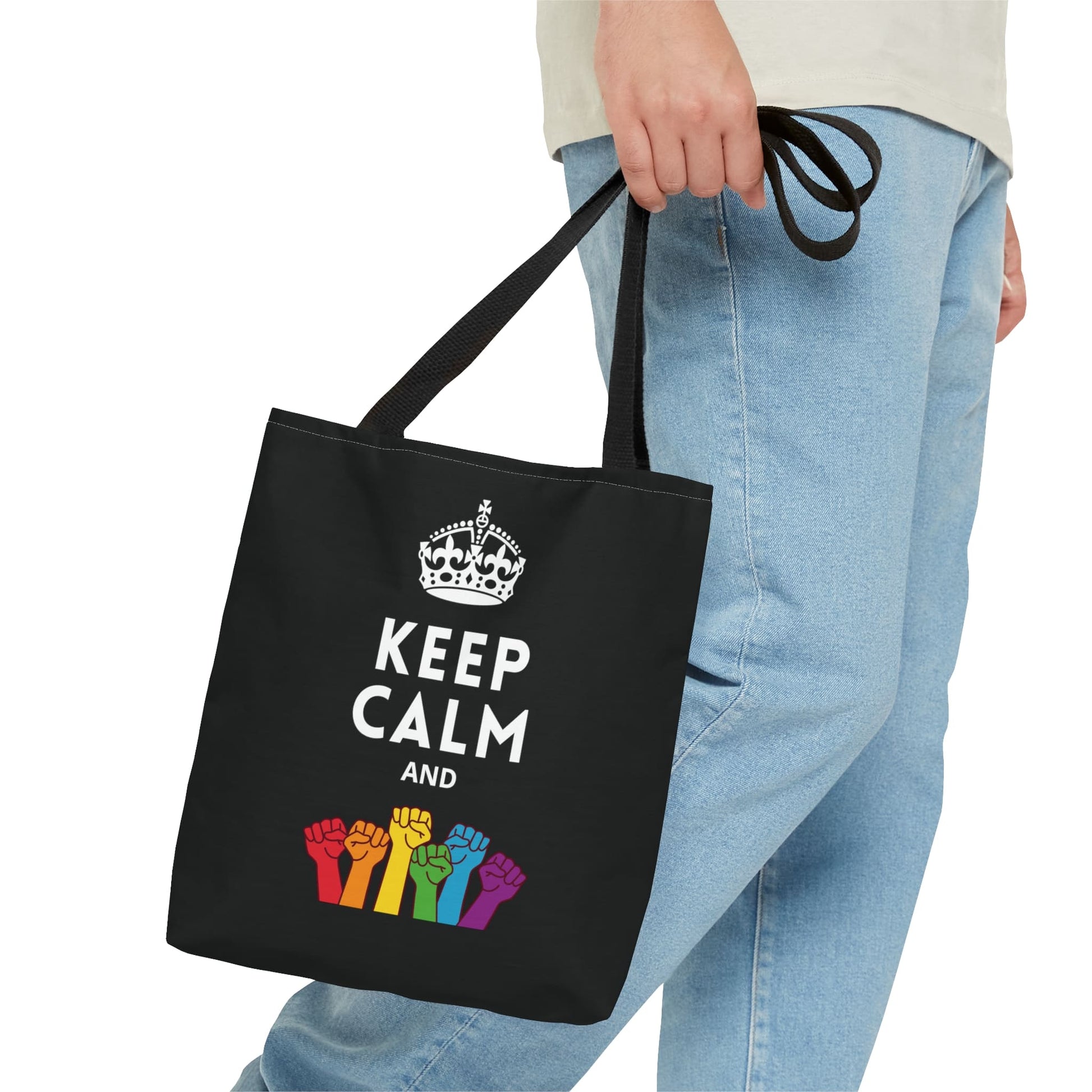 pride tote bag, fight LGBTQ rights bag, small