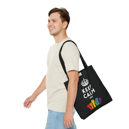 pride tote bag, fight LGBTQ rights bag, medium