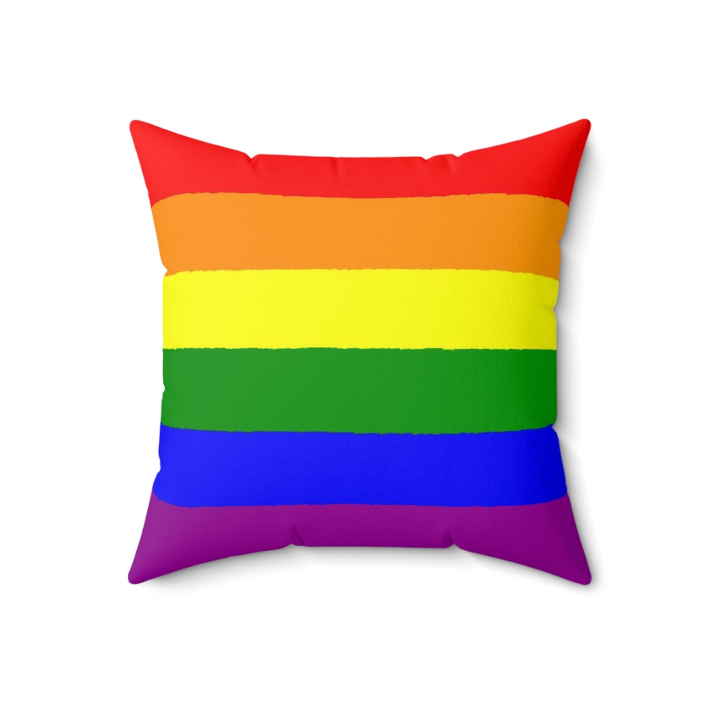 LGBTQ pride pillow flatlay