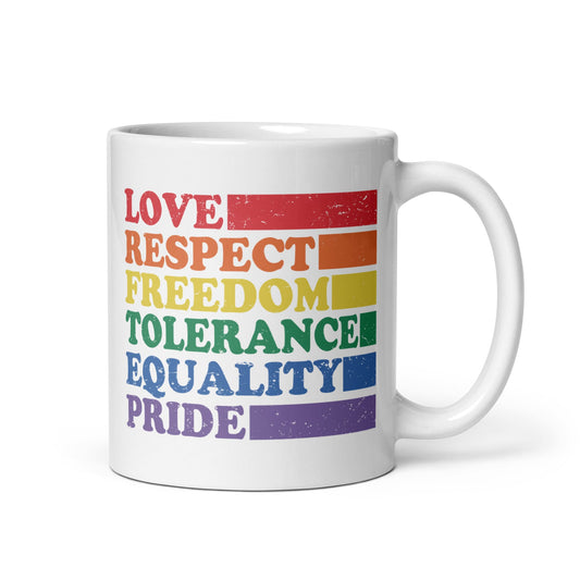 pride mug, LGBTQ visibility coffee or tea cup