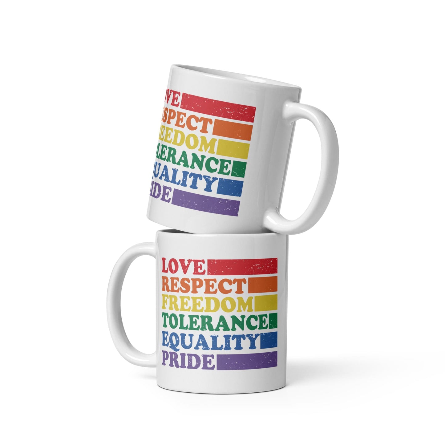 pride mug, LGBTQ visibility coffee or tea cup both sides