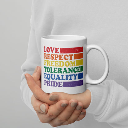 pride mug, LGBTQ visibility coffee or tea cup zoom