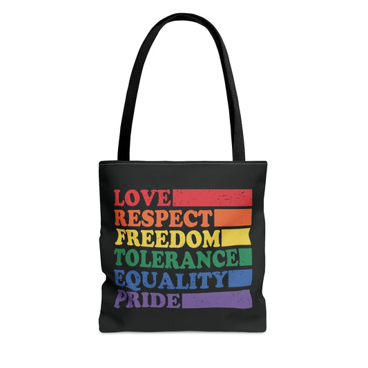 pride tote bag, LGBTQ visibility bag