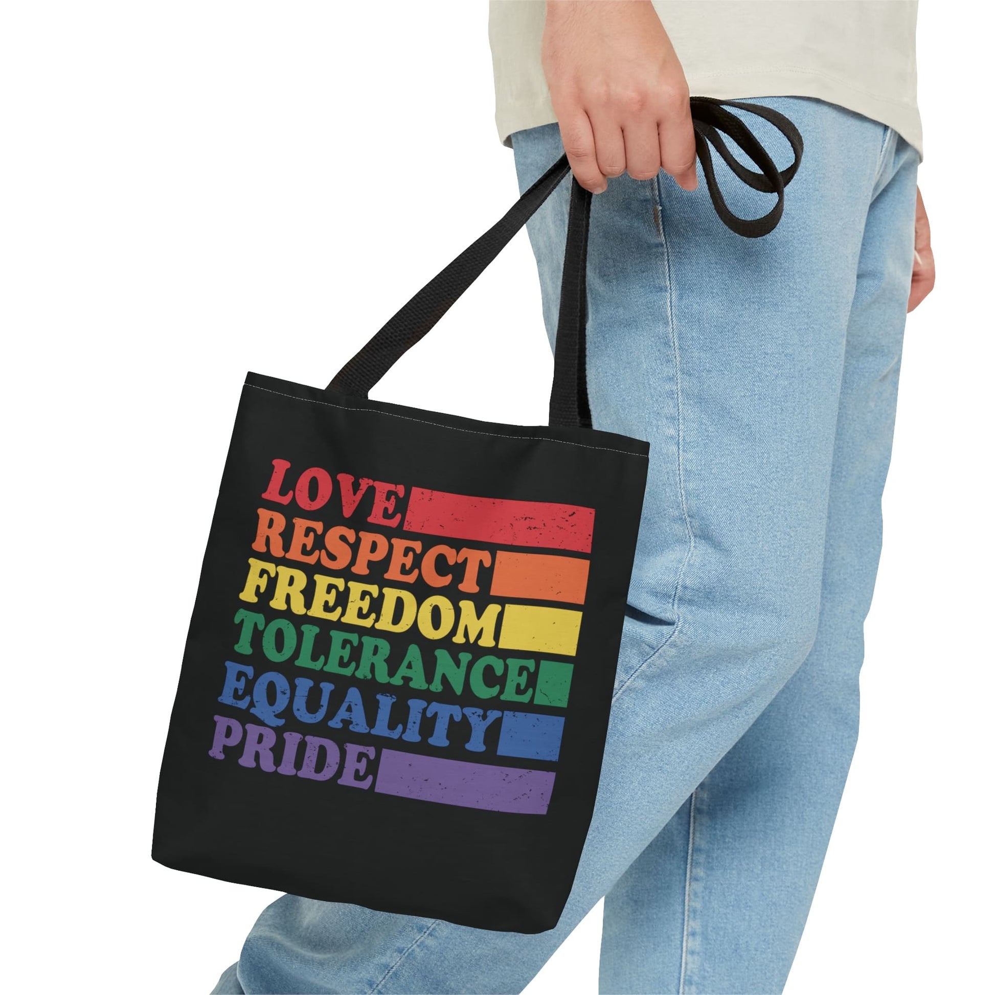 pride tote bag, LGBTQ visibility bag, small
