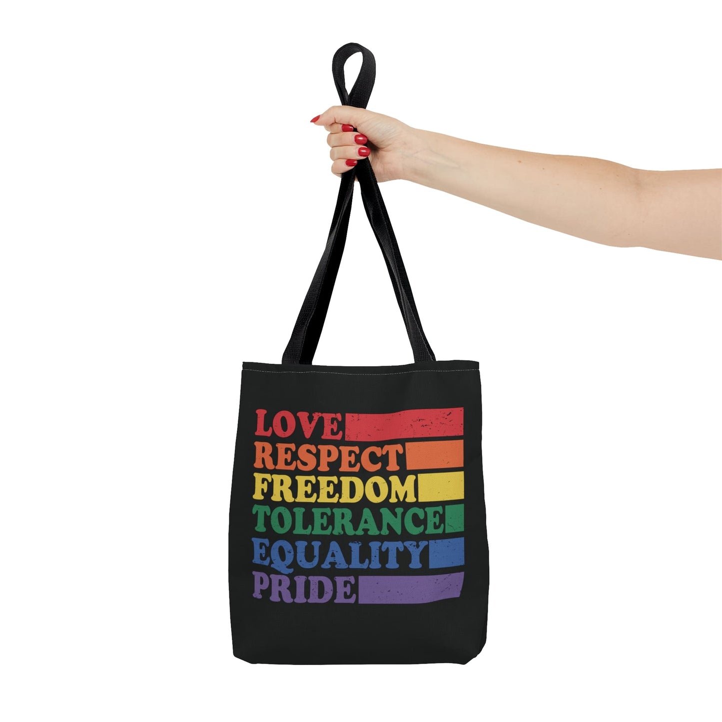 pride tote bag, LGBTQ visibility bag, small