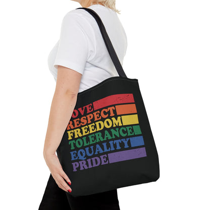 pride tote bag, LGBTQ visibility bag, medium
